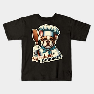 Chef french bulldog Kids T-Shirt